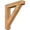 Ekena Millwork Traditional Craftsman Rough Sawn Bracket w/ Offset Brace, Western Red Cedar, 8"W x 40"D x 44"H BKT0806X40X44TRA04RWR - alternate 1